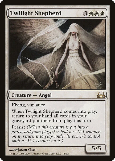 Twilight Shepherd, carta Magic di tipo Creature — Angel illustrata da Jason Chan