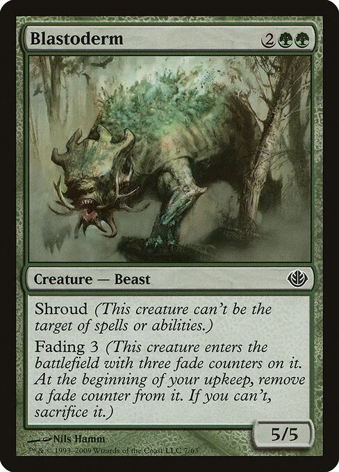 Blastoderm, carta Magic di tipo Creature — Beast illustrata da Nils Hamm