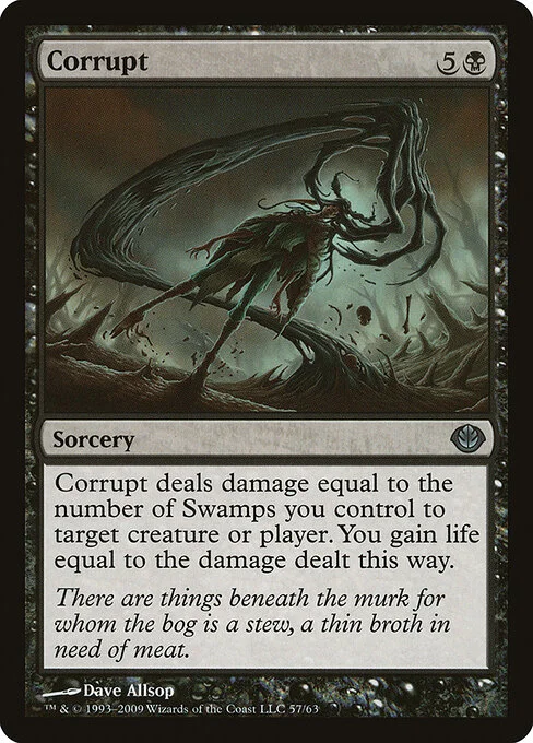 Corrupt, carta Magic di tipo Sorcery illustrata da Dave Allsop