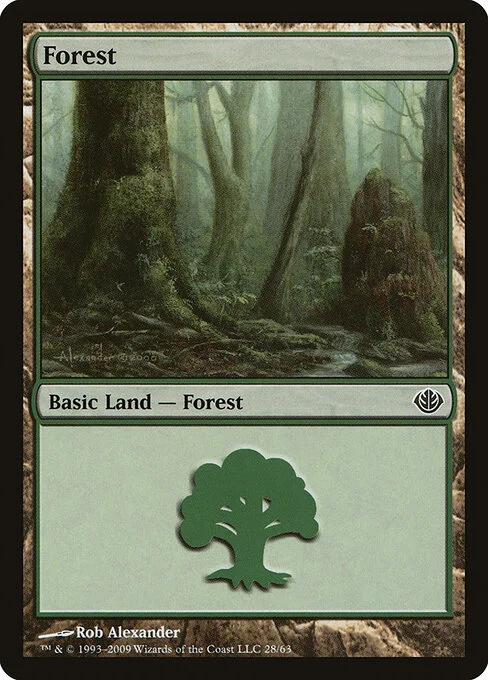 Forest, carta Magic di tipo Basic Land — Forest illustrata da Rob Alexander
