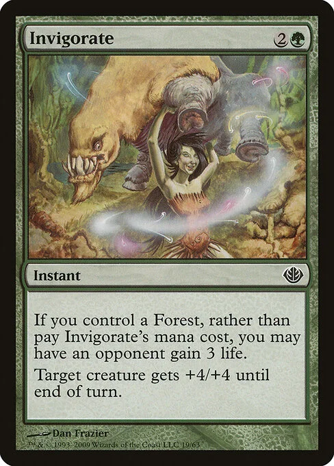 Invigorate, carta Magic di tipo Instant illustrata da Dan Frazier
