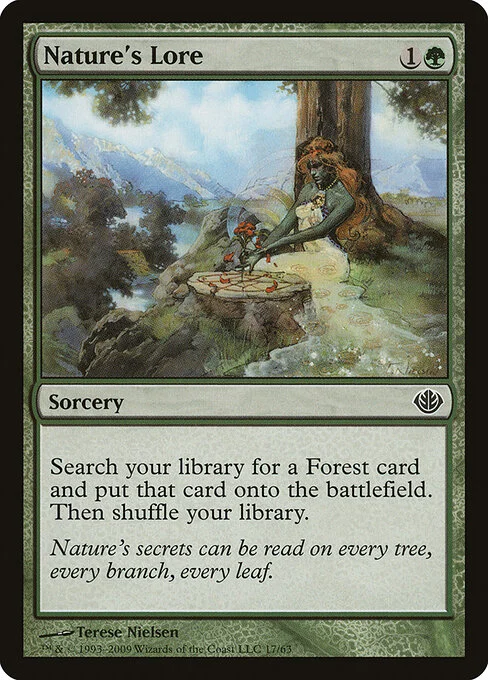 Nature's Lore, carta Magic di tipo Sorcery illustrata da Terese Nielsen