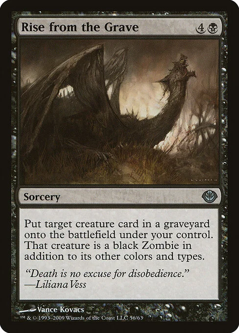 Rise from the Grave, carta Magic di tipo Sorcery illustrata da Vance Kovacs