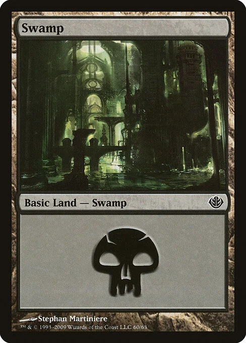 Swamp, carta Magic di tipo Basic Land — Swamp illustrata da Stephan Martiniere