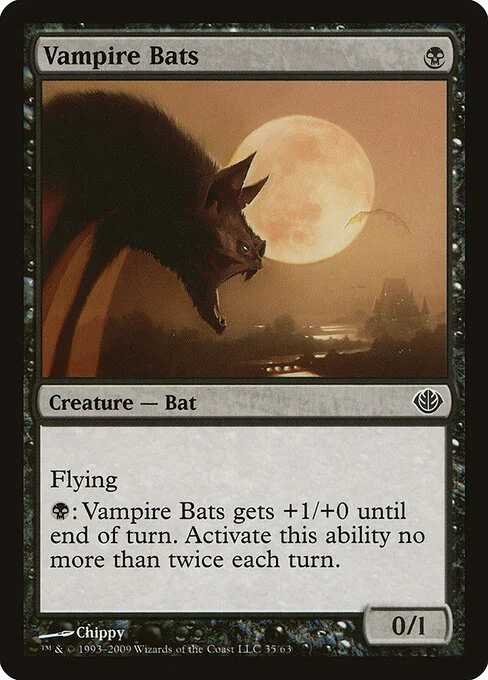 Vampire Bats, carta Magic di tipo Creature — Bat illustrata da Chippy