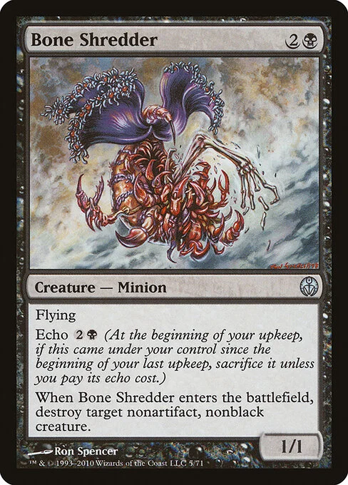 Bone Shredder, carta Magic di tipo Creature — Phyrexian Minion illustrata da Ron Spencer