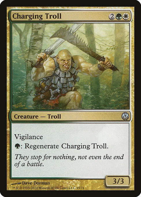 Charging Troll, carta Magic di tipo Creature — Troll illustrata da Dave Dorman