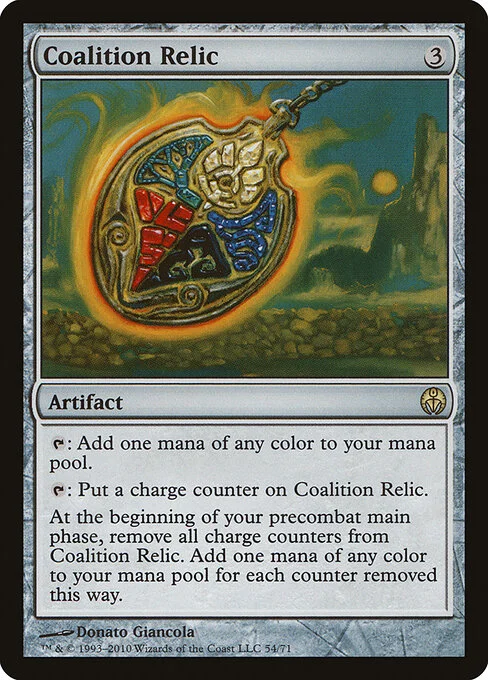 Coalition Relic, carta Magic di tipo Artifact illustrata da Donato Giancola