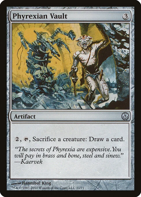 Phyrexian Vault, carta Magic di tipo Artifact illustrata da Hannibal King