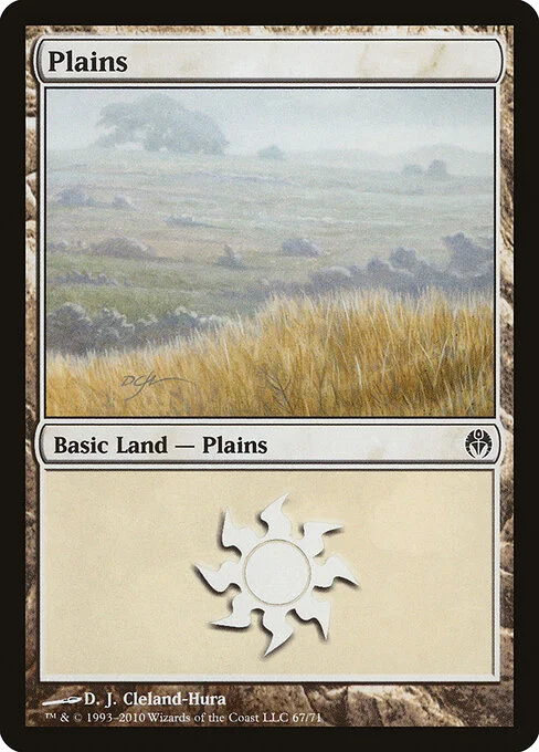 Plains, carta Magic di tipo Basic Land — Plains illustrata da D. J. Cleland-Hura