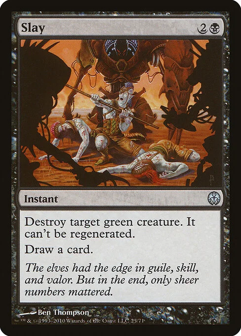 Slay, carta Magic di tipo Instant illustrata da Ben Thompson