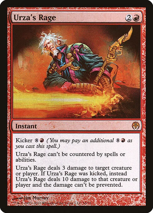 Urza's Rage, carta Magic di tipo Instant illustrata da Jim Murray