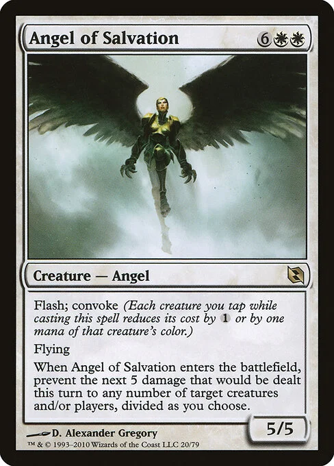 Angel of Salvation, carta Magic di tipo Creature — Angel illustrata da D. Alexander Gregory