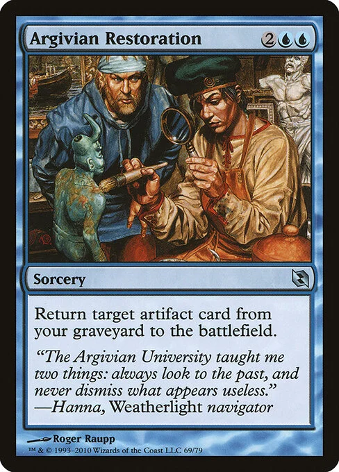 Argivian Restoration, carta Magic di tipo Sorcery illustrata da Roger Raupp