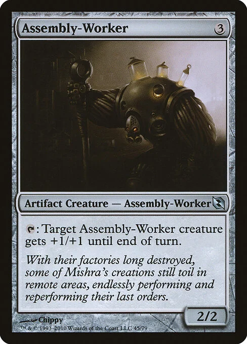 Assembly-Worker, carta Magic di tipo Artifact Creature — Assembly-Worker illustrata da Chippy