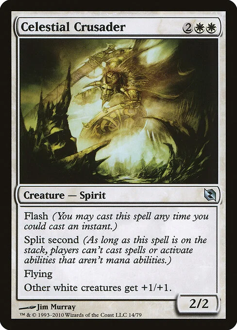 Celestial Crusader, carta Magic di tipo Creature — Spirit illustrata da Jim Murray
