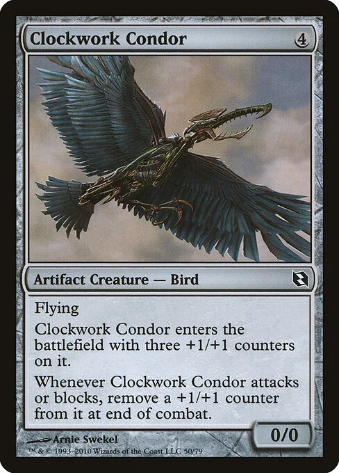 Clockwork Condor, carta Magic di tipo Artifact Creature — Bird illustrata da Arnie Swekel