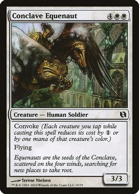 Conclave Equenaut, carta Magic di tipo Creature — Human Soldier illustrata da Terese Nielsen