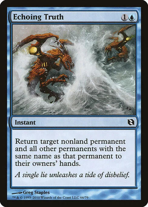 Echoing Truth, carta Magic di tipo Instant illustrata da Greg Staples