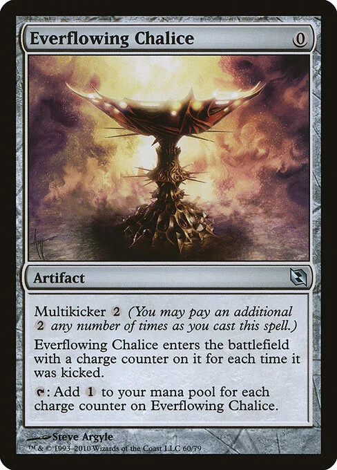 Everflowing Chalice, carta Magic di tipo Artifact illustrata da Steve Argyle