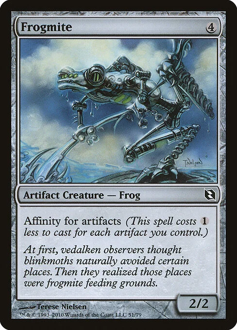 Frogmite, carta Magic di tipo Artifact Creature — Frog illustrata da Terese Nielsen