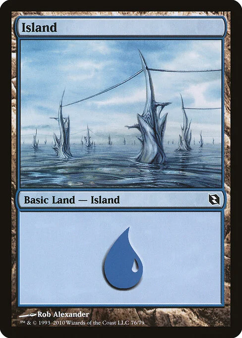 Island, carta Magic di tipo Basic Land — Island illustrata da Rob Alexander
