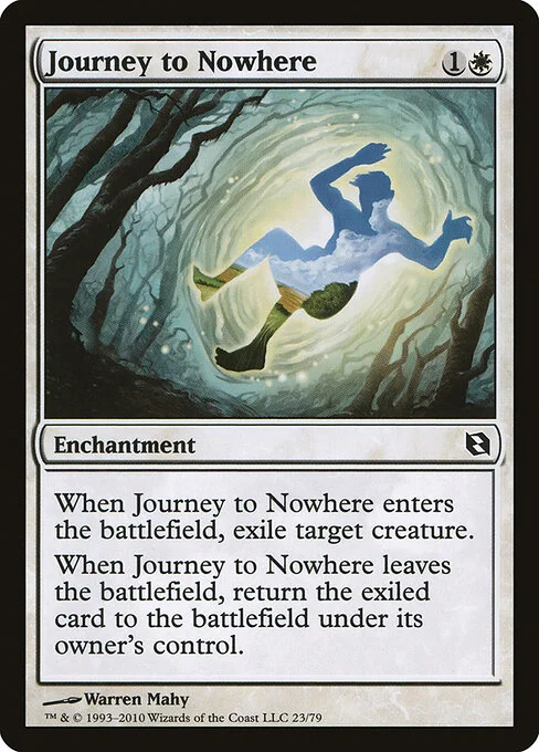 Journey to Nowhere, carta Magic di tipo Enchantment illustrata da Warren Mahy