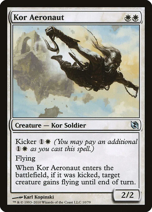 Kor Aeronaut, carta Magic di tipo Creature — Kor Soldier illustrata da Karl Kopinski