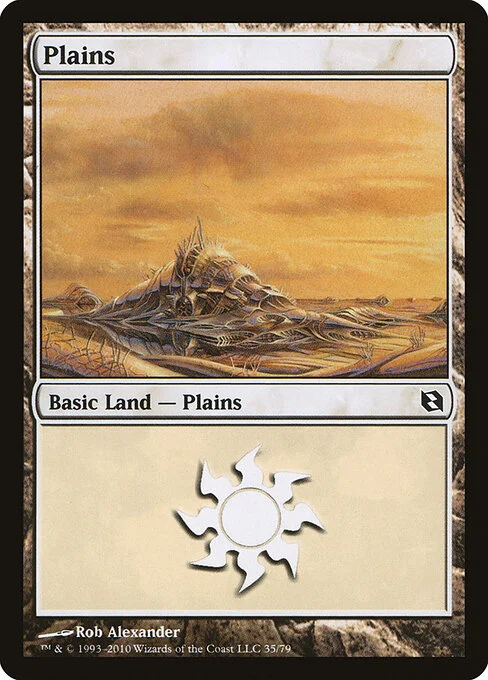 Plains, carta Magic di tipo Basic Land — Plains illustrata da Rob Alexander