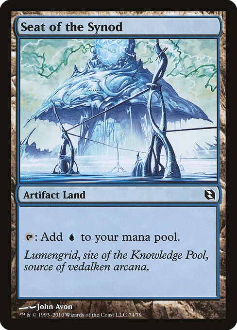 Seat of the Synod, carta Magic di tipo Artifact Land illustrata da John Avon