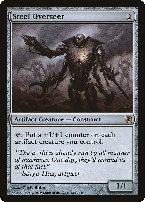 Steel Overseer, carta Magic di tipo Artifact Creature — Construct illustrata da Chris Rahn