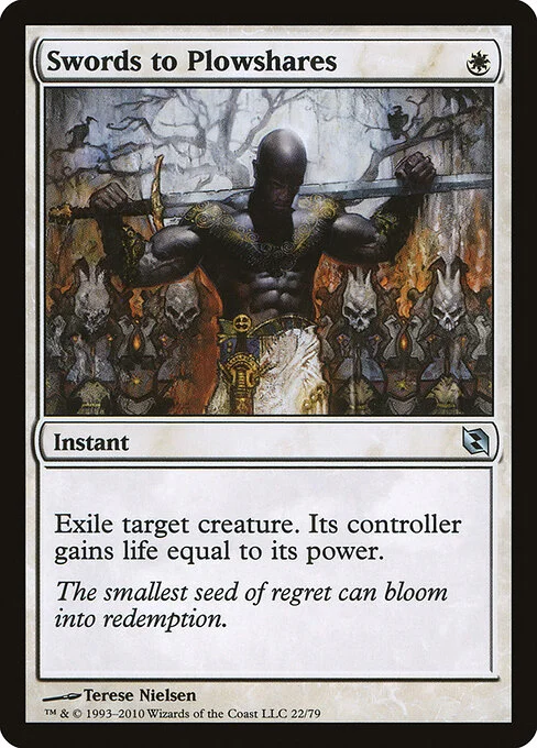 Swords to Plowshares, carta Magic di tipo Instant illustrata da Terese Nielsen