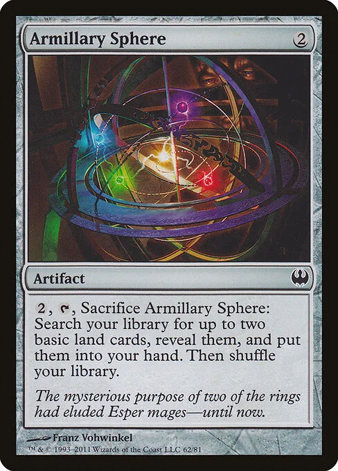 Armillary Sphere, carta Magic di tipo Artifact illustrata da Franz Vohwinkel