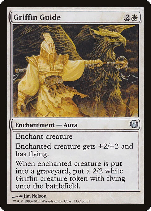 Griffin Guide, carta Magic di tipo Enchantment — Aura illustrata da Jim Nelson