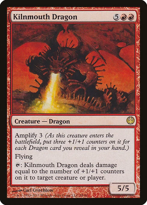 Kilnmouth Dragon, carta Magic di tipo Creature — Dragon illustrata da Carl Critchlow