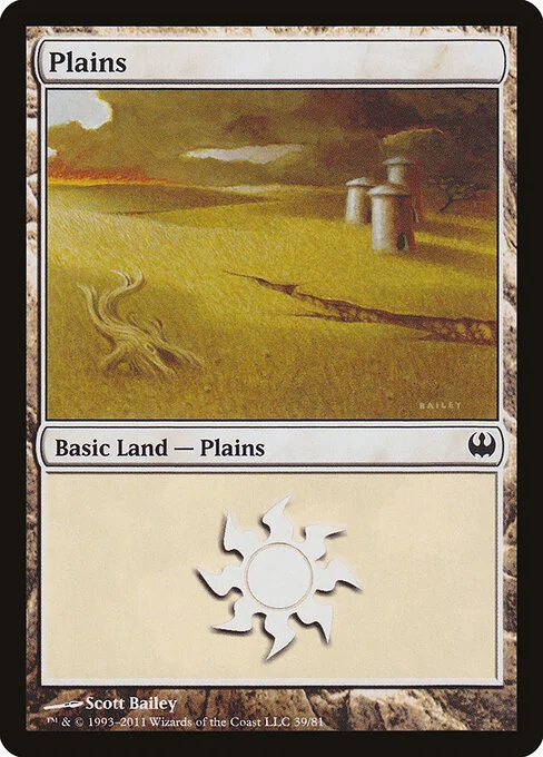 Plains, carta Magic di tipo Basic Land — Plains illustrata da Scott Bailey