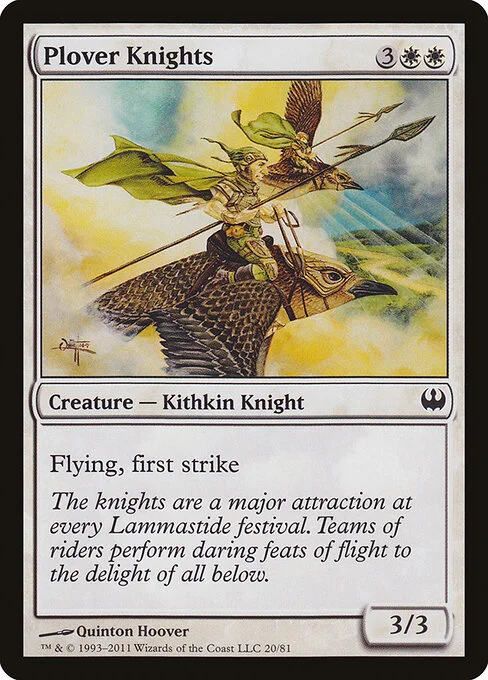 Plover Knights, carta Magic di tipo Creature — Kithkin Knight illustrata da Quinton Hoover