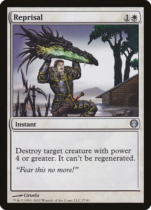 Reprisal, carta Magic di tipo Instant illustrata da Ciruelo