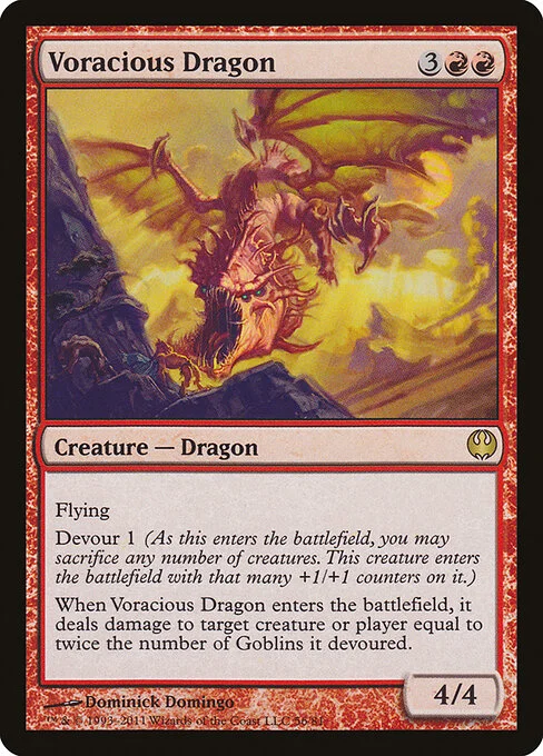 Voracious Dragon, carta Magic di tipo Creature — Dragon illustrata da Dominick Domingo