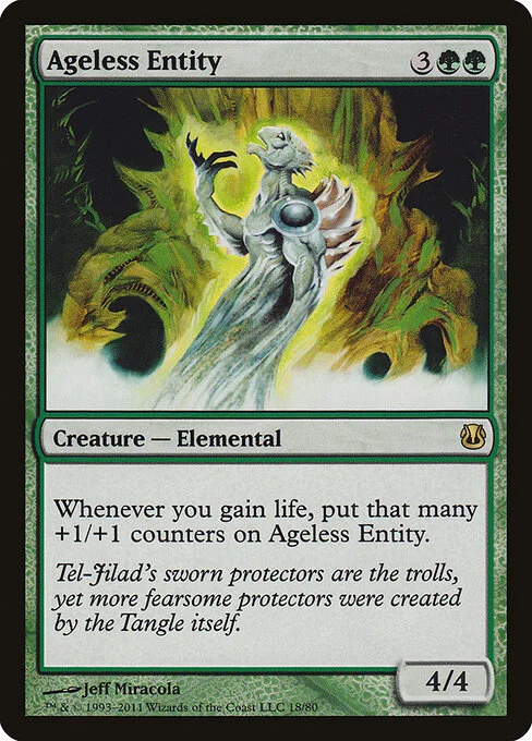 Ageless Entity, carta Magic di tipo Creature — Elemental illustrata da Jeff Miracola