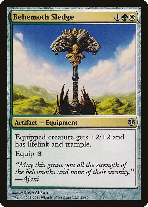 Behemoth Sledge, carta Magic di tipo Artifact — Equipment illustrata da Dave Allsop