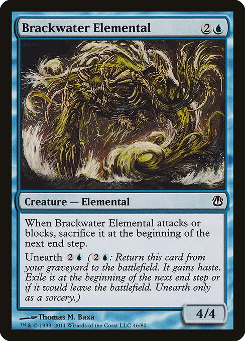 Brackwater Elemental, carta Magic di tipo Creature — Elemental illustrata da Thomas M. Baxa