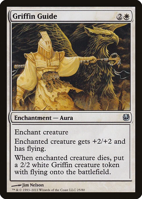 Griffin Guide, carta Magic di tipo Enchantment — Aura illustrata da Jim Nelson