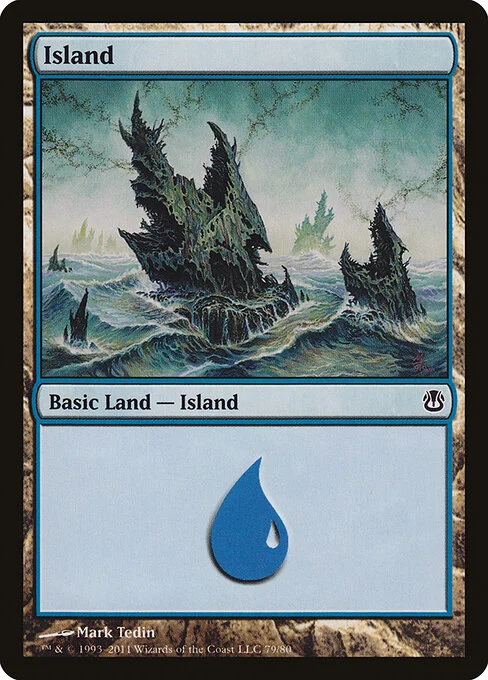 Island, carta Magic di tipo Basic Land — Island illustrata da Mark Tedin