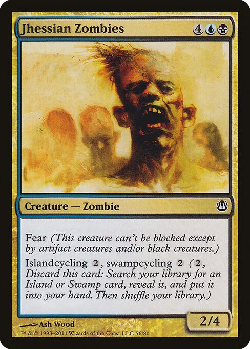 Jhessian Zombies, carta Magic di tipo Creature — Zombie illustrata da Ash Wood