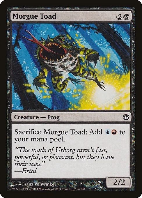 Morgue Toad, carta Magic di tipo Creature — Frog illustrata da Franz Vohwinkel