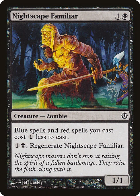 Nightscape Familiar, carta Magic di tipo Creature — Zombie illustrata da Jeff Easley