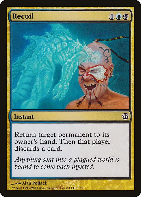 Recoil, carta Magic di tipo Instant illustrata da Alan Pollack