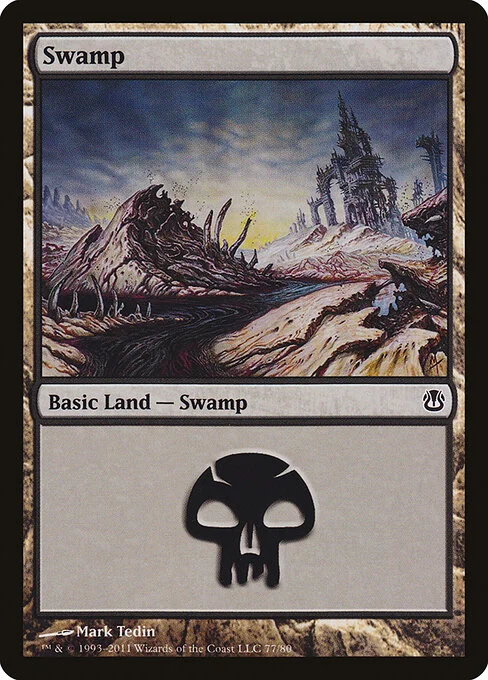 Swamp, carta Magic di tipo Basic Land — Swamp illustrata da Mark Tedin