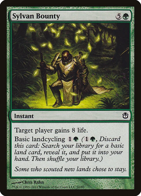 Sylvan Bounty, carta Magic di tipo Instant illustrata da Chris Rahn
